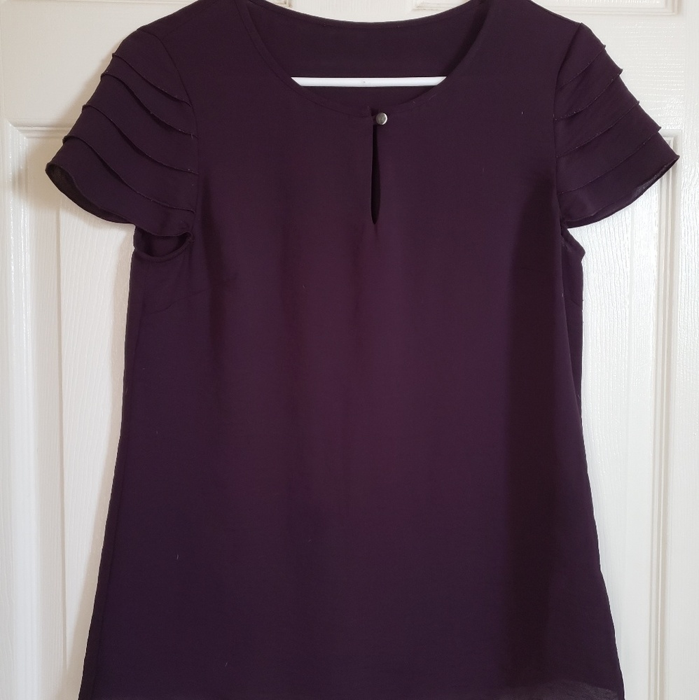 Purple Banana Republic blouse
